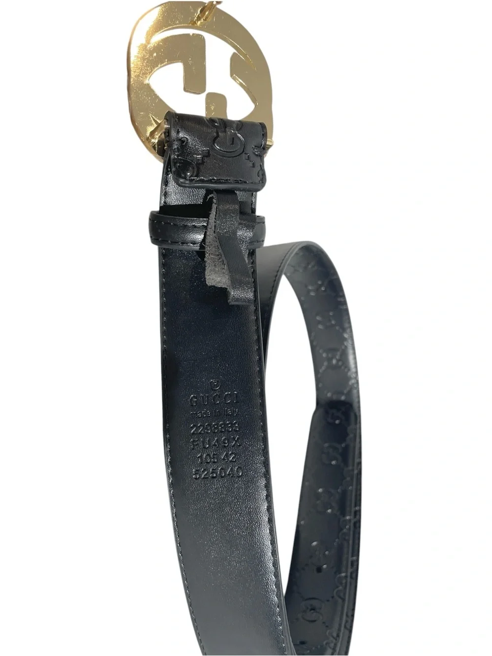 🖤 Unisex Black Leather Belt with Gold-Tone Buckle 🖤